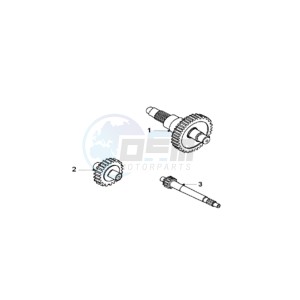 GEOPOLIS 250SC EU drawing DRIVE SHAFTS / KICKSTARTER