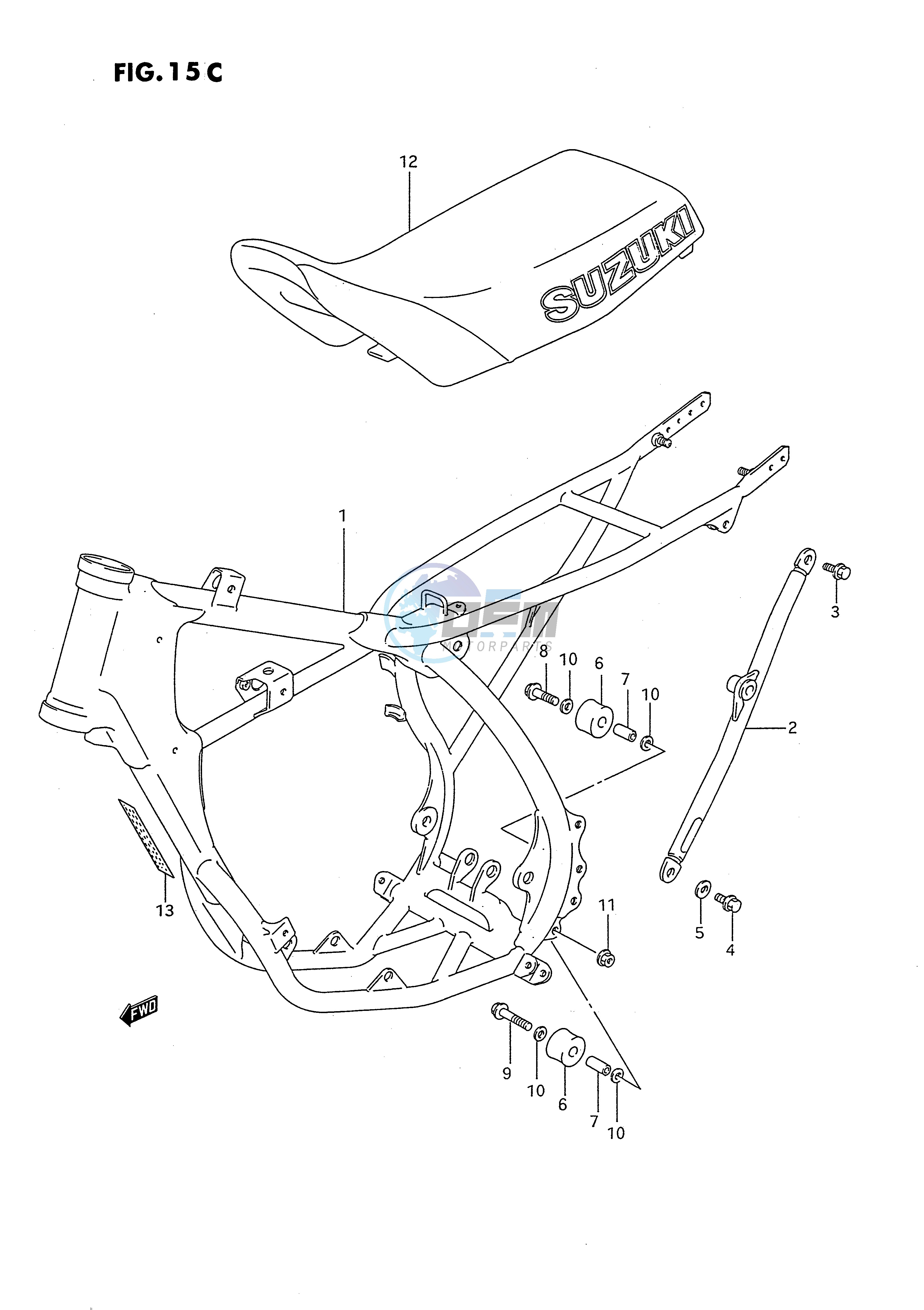 FRAME - SEAT (MODEL P R S)