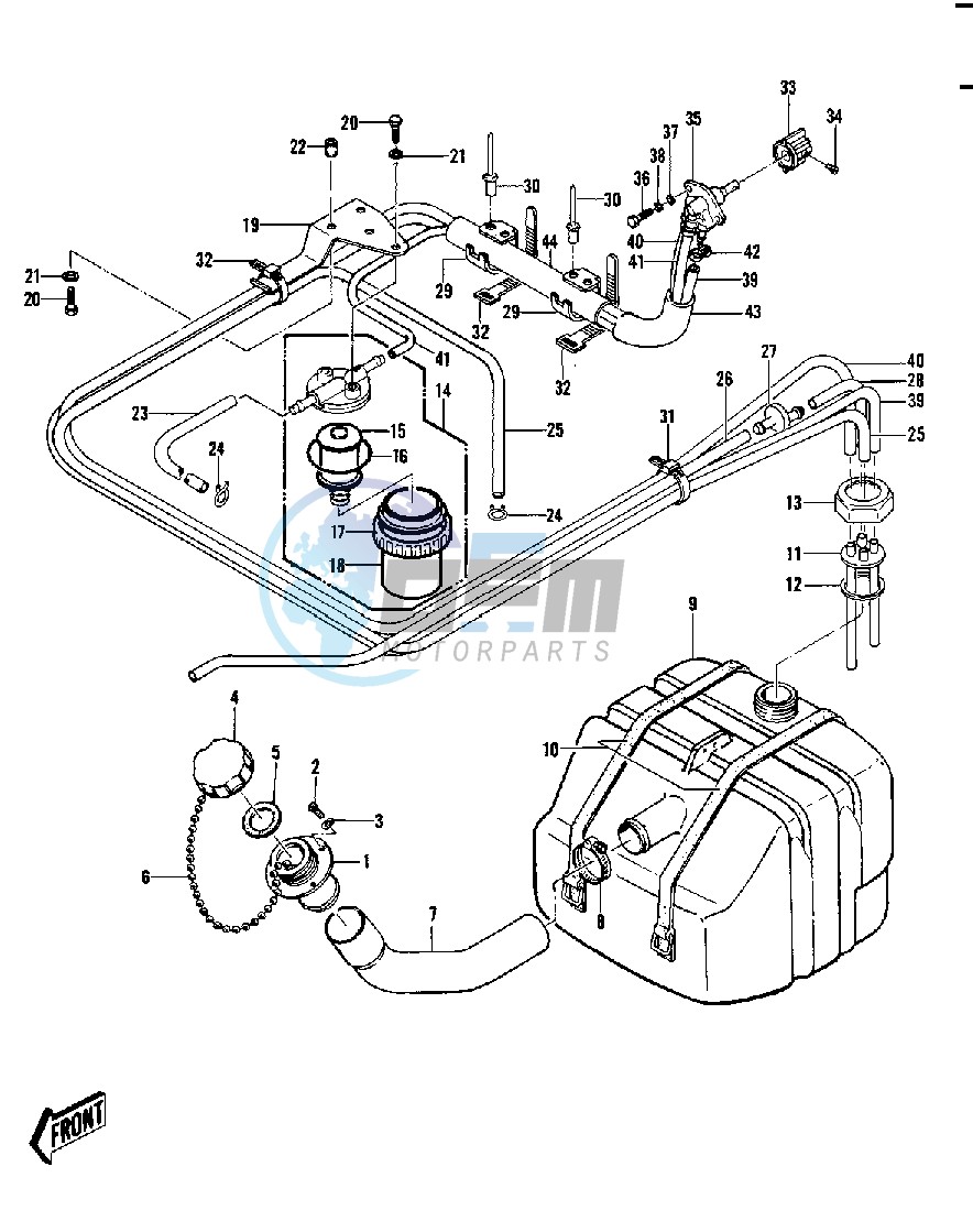 FUEL TANK   -- 82-83 JS440-A6_A7- -