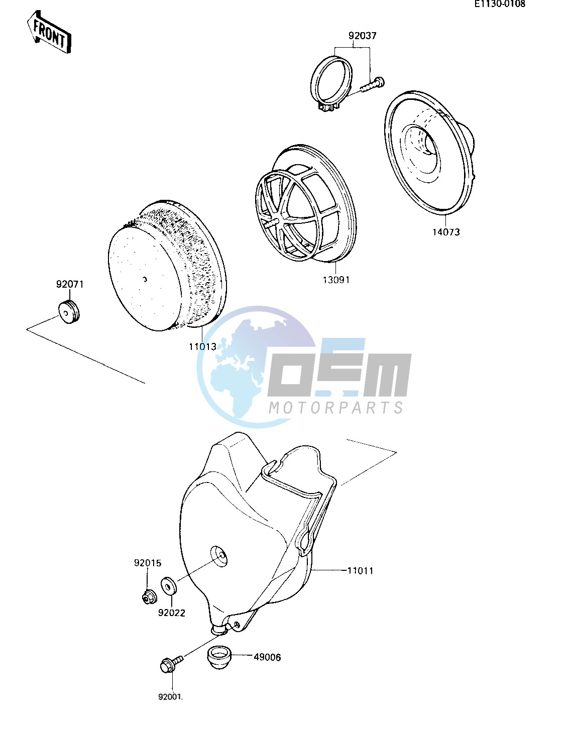 AIR CLEANER -- 84 KX80-E2- -