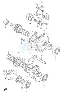 LT-F250 (E24) drawing TRANSMISSION (2)