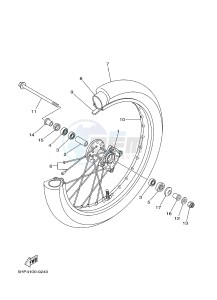 TT-R125 TT-R125LW (19CR) drawing FRONT WHEEL