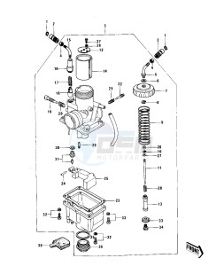 KE 125 A [KE125] (A3-A6) [KE125] drawing CARBURETOR -- KE125-A6- -