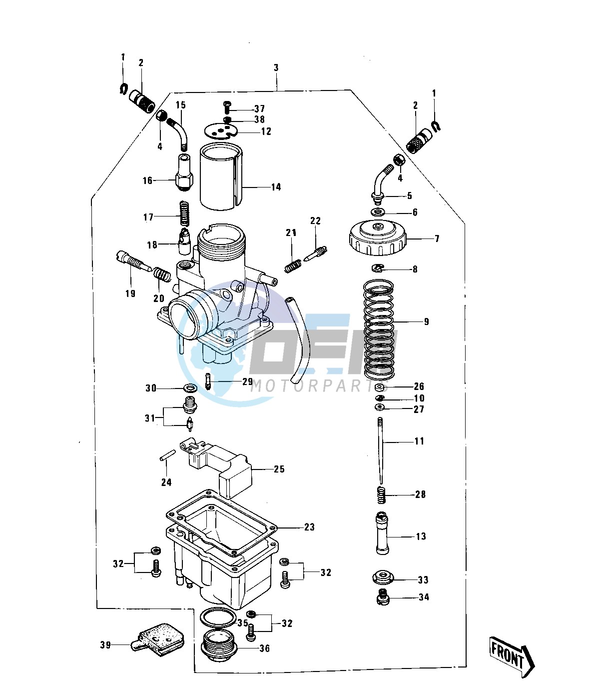 CARBURETOR -- KE125-A6- -