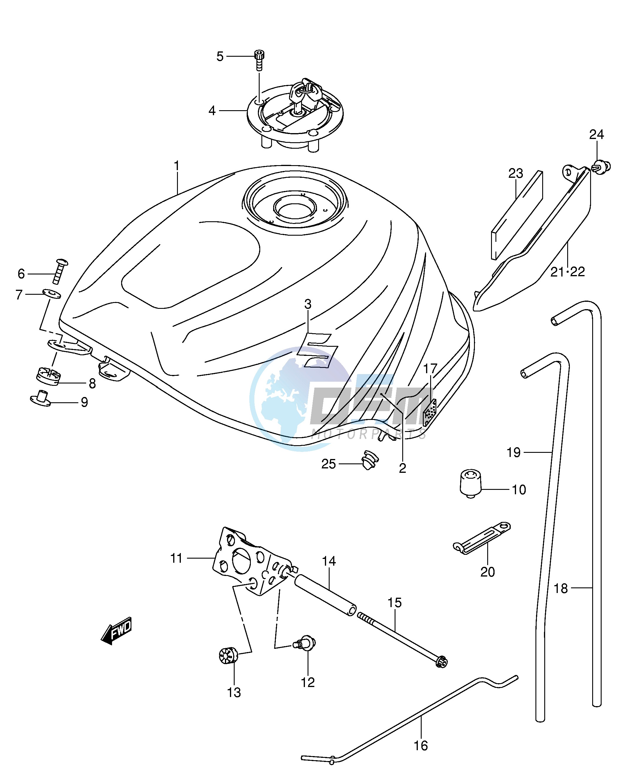 FUEL TANK (MODEL K4)