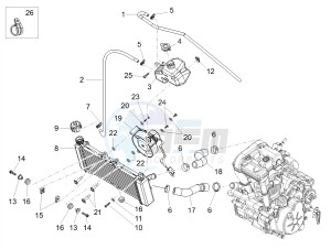 TUONO 125 4T E4 ABS (EMEA) drawing Cooling system