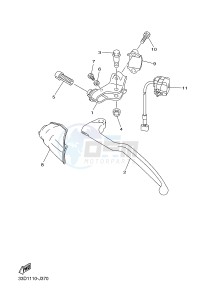 YZ250F (1SM1 1SM2 1SM3 1SM4) drawing HANDLE SWITCH & LEVER