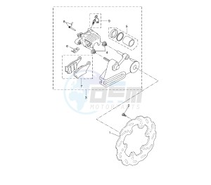 WR R 125 drawing REAR BRAKE CALIPER