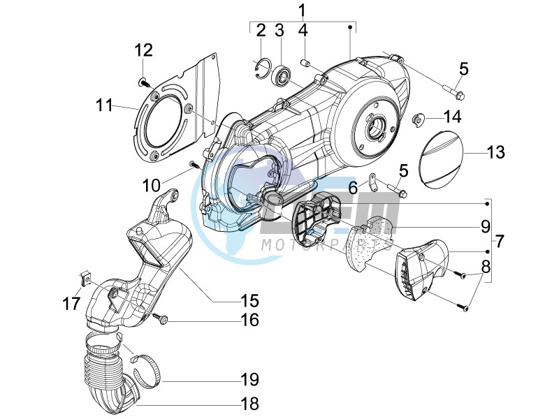 Crankcase cover - Crankcase cooling