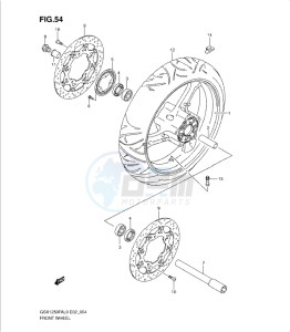 GSX1250 FA drawing FRONT WHEEL L0-L4