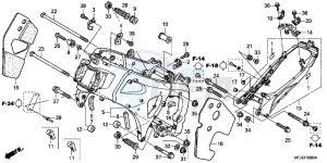 CBR600RRC drawing FRAME BODY