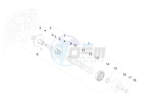 GTV 300 SEI GIORNI IE E4 ABS (APAC) drawing Driven pulley