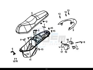 JET 14 (45 KM/H) (XC05W1-EU) (E4) (L8-M0) drawing SEAT REAR GRIP