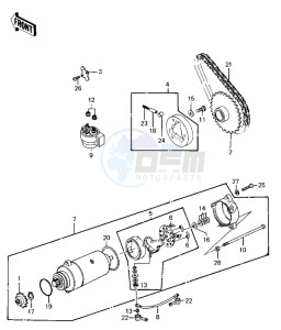 KLT 250 C [PRAIRIE] (C1) [PRAIRIE] drawing STARTER MOTOR_STARTER CLUTCH  -- 83 C1- -