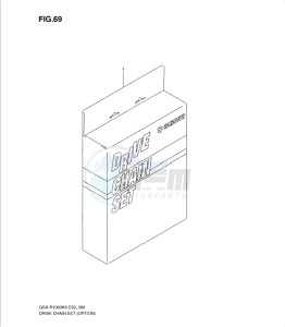 GSX-R1000 drawing DRIVE CHAIN SET (OPTION)
