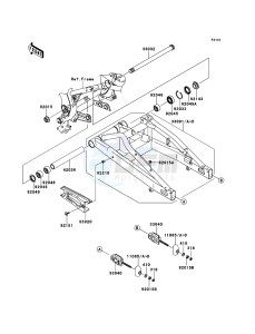 ER-6f EX650A7F GB XX (EU ME A(FRICA) drawing Swingarm