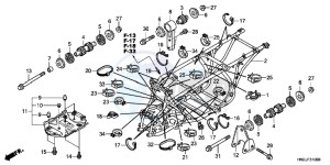 TRX500FAC drawing FRAME BODY