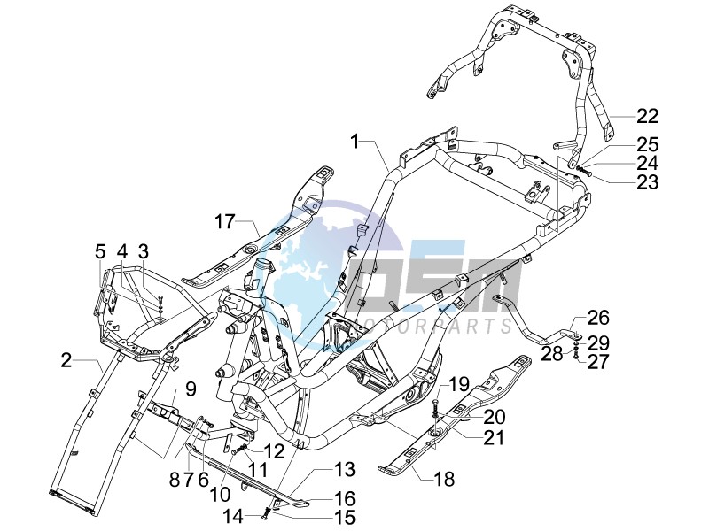 Frame bodywork