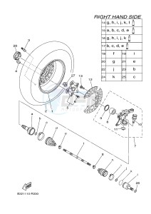 YFM700FWBD YFM70KPSG KODIAK 700 EPS SPECIAL EDITION (B323) drawing FRONT WHEEL 2