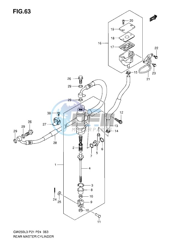 REAR MASTER CYLINDER