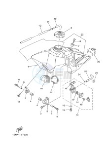 YZ85LW (1SNA 1SNC 1SPA 1SPC) drawing FUEL TANK