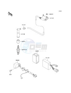 KL 250 D [KLR250] (D15-D19) [KLR250] drawing IGNITION SYSTEM