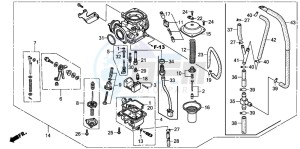 CB250 drawing CARBURETOR