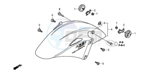 VFR800 drawing FRONT FENDER