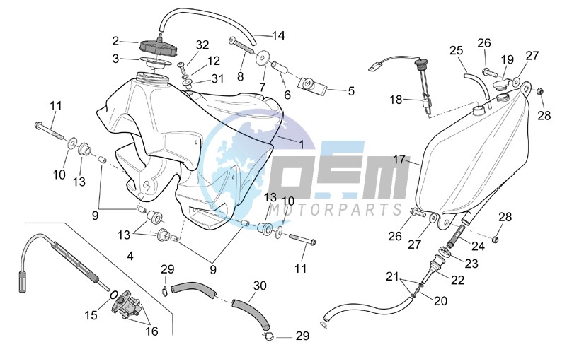 Fuel tank - Oil tank