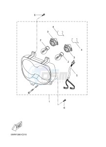 BW'S 50 (2B6K) drawing HEADLIGHT