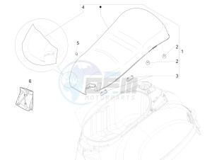 GTS 300 ie ABS (NAFTA) drawing Saddle/seats