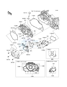 VN 1700 C [VULVAN 1700 NOMAD] (9FA) C9FA drawing LEFT ENGINE COVER-- S- -