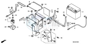 VT750C9 Ireland - (EK / MME) drawing BATTERY