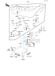 KZ 750 L [L3] drawing SEAT_SEAT COVER