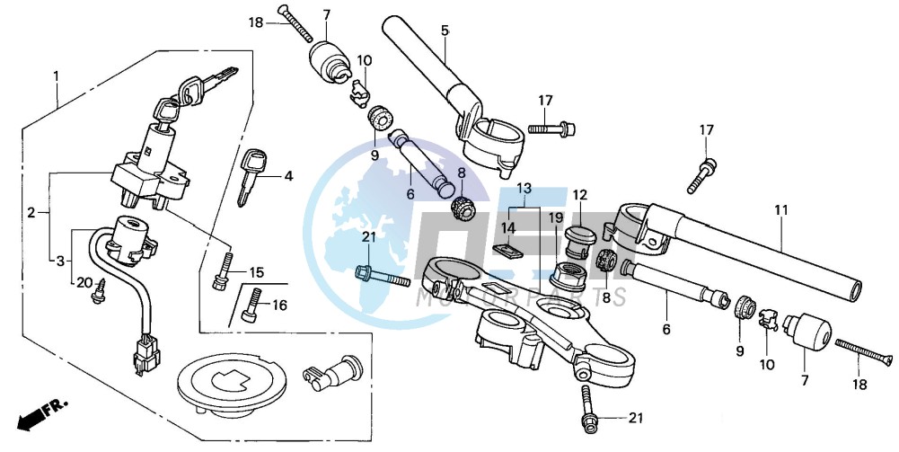 HANDLE PIPE/TOP BRIDGE (V/W/X/Y)