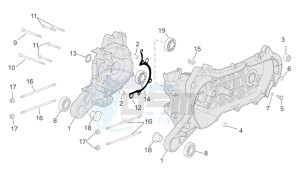 Scarabeo 50 Di-Tech drawing Crankcase