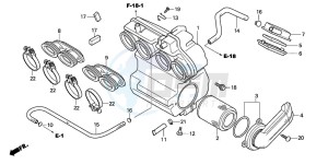 CBF600SA drawing AIR CLEANER