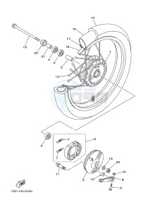 TT-R125 TT-R125LWE (19CT 19CU) drawing FRONT WHEEL