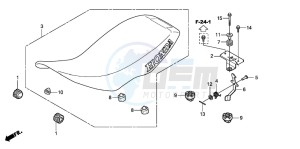 TRX300EX SPORTRAX drawing SEAT (TRX300EX'07,'08)