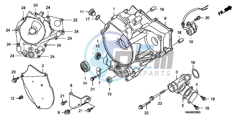 REAR CRANKCASE COVER