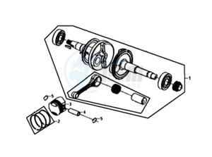 ORBIT II 50 25KMH (L8) NL drawing CRANKSHAFT