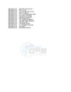 RM-Z450 (E19) drawing * COLOR CHART *