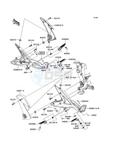 ER-6n ER650A8F GB XX (EU ME A(FRICA) drawing Footrests