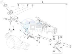 LX 150 4T 3V ie drawing Handlebars - Master cil