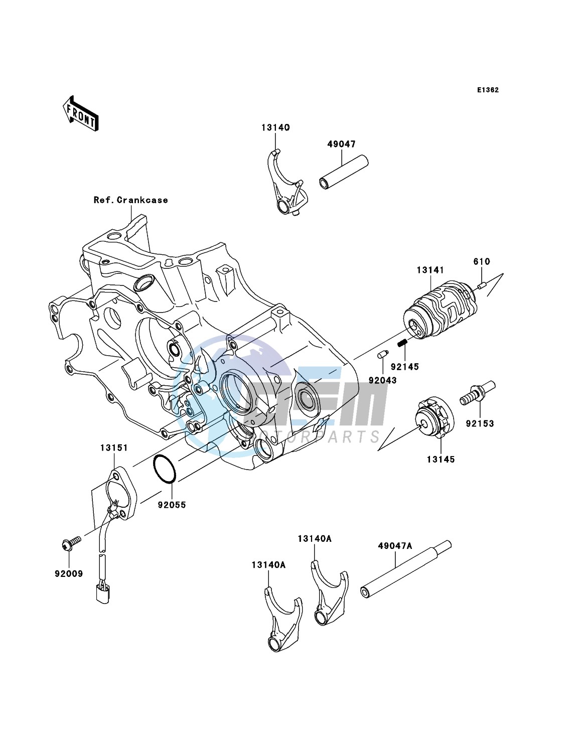 Gear Change Drum/Shift Fork(s)