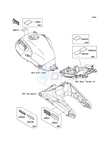 VERSYS KLE650B8F GB XX (EU ME A(FRICA) drawing Labels