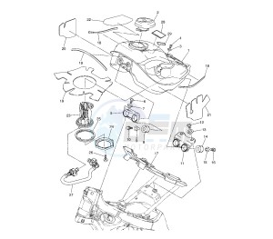 WR X 250 drawing FUEL TANK