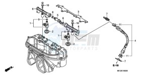 CBR600RR9 Europe Direct - (ED / SPC) drawing FUEL INJECTOR