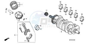 CB600F39 Europe Direct - (ED / ST) drawing CRANKSHAFT/PISTON