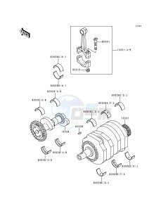 EX 250 F [NINJA 250R] (F6-F9) [NINJA 250R] drawing CRANKSHAFT